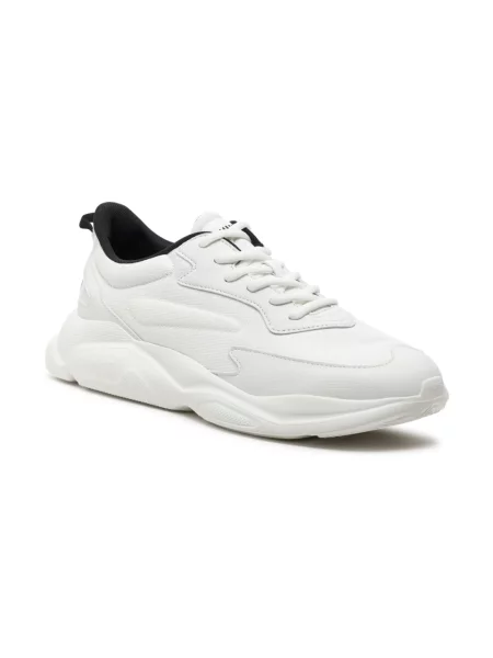 Sneakersy Boss skórzane białe