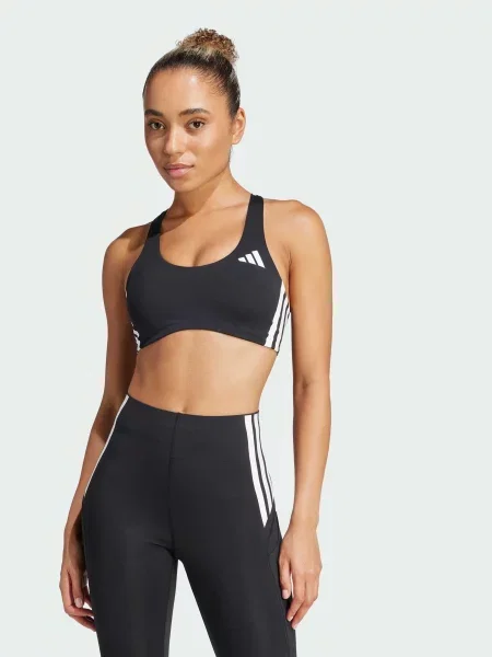 Переработанный спортивный топ Adidas черный