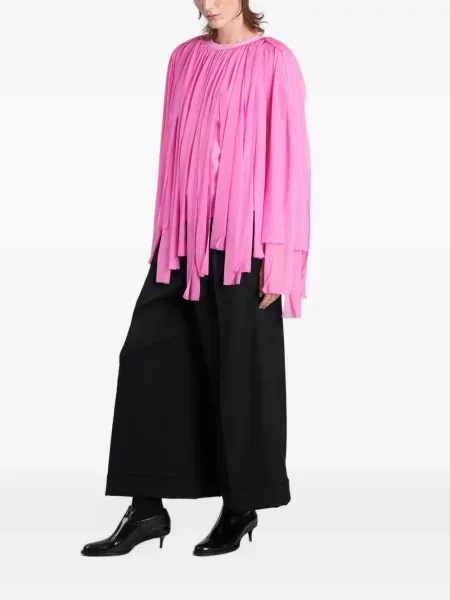 Μπλούζα Comme Des Garçons με κρόσσια ροζ