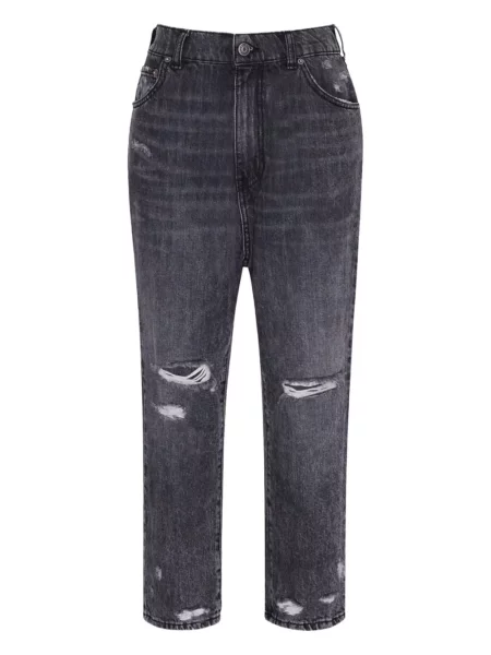 Jeansy Ser.o.ya z dziurami szare