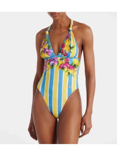 Costum de baie Dolce&gabbana cu imagine cu gât halter