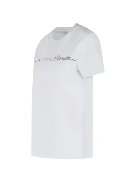Tricou Moncler cu autograf alb