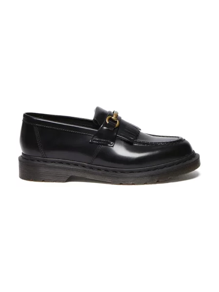 Mocasini Dr. Martens cu toc plat negru