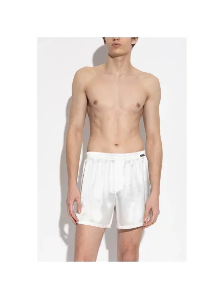 Satynowe szorty Dolce And Gabbana białe