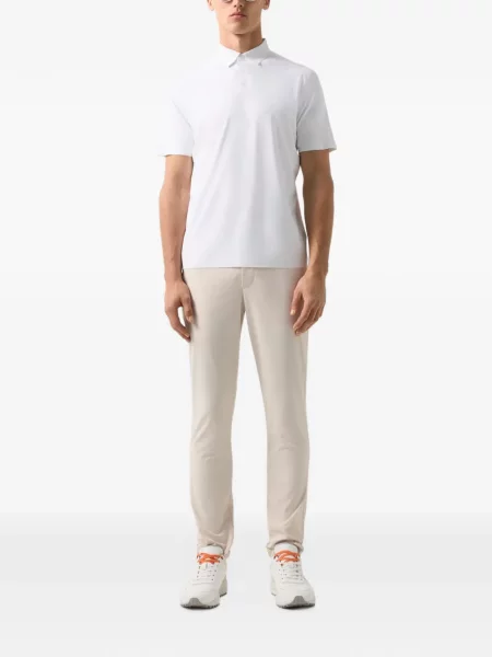 Tricou polo Bogner cu imagine alb