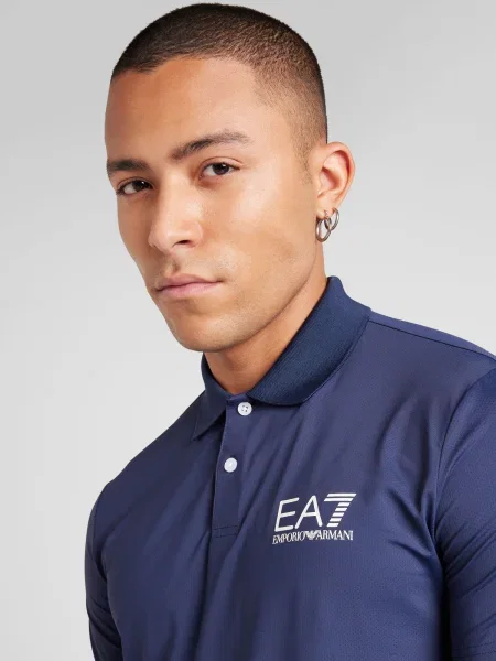 Emporio Armani Tricou bleumarin alb