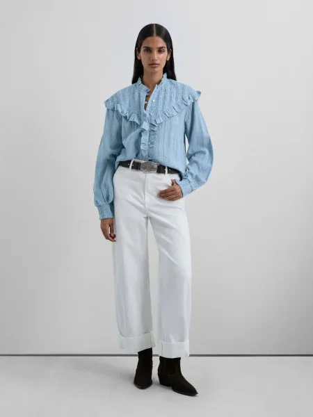 Scalpers Bluză deschis albastru