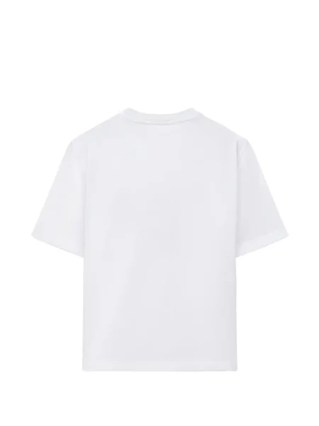 Tricou Versace cu broderie din jerseu alb