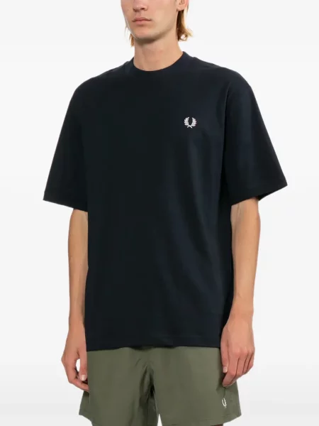 Tricou Fred Perry cu broderie albastru