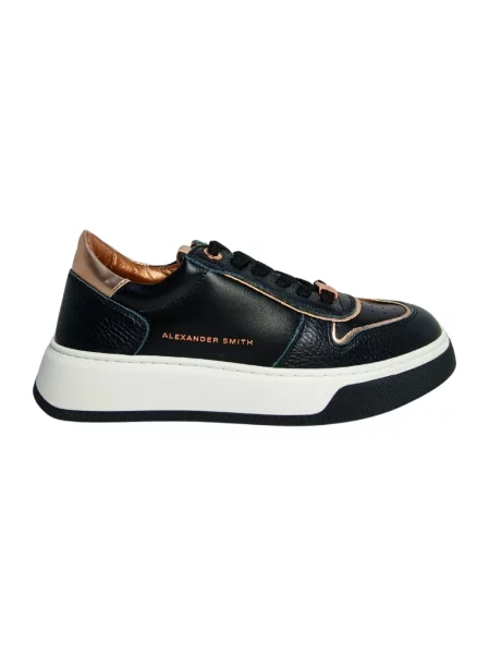 Sneakersy Alexander Smith skórzane czarne