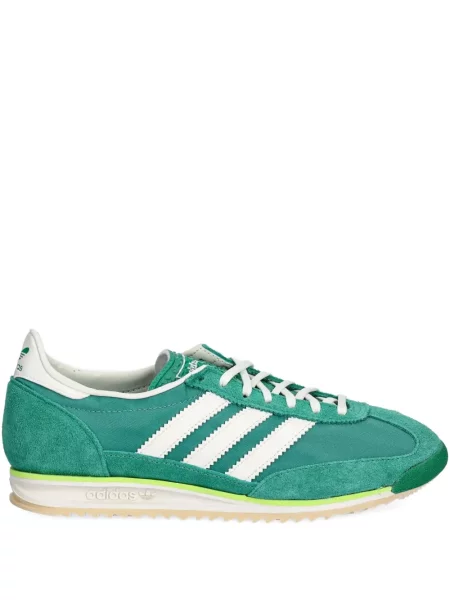 Semišové běžecké tenisky Adidas Gazelle na platformě červené