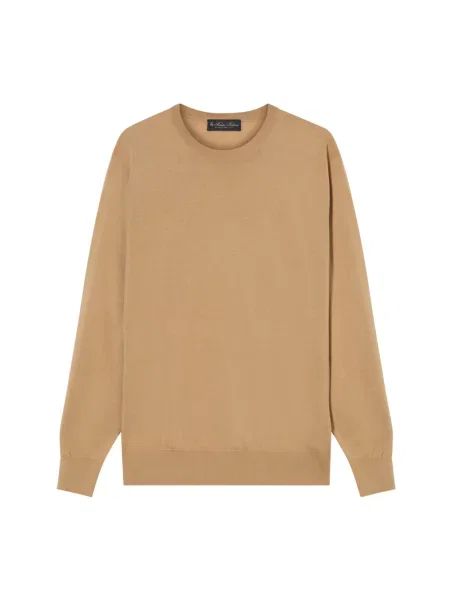 Sweter Brooks Brothers wełniany brązowy