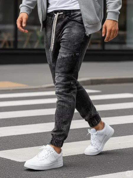 Spodnie jeansowe ciemnoszare Dstreet