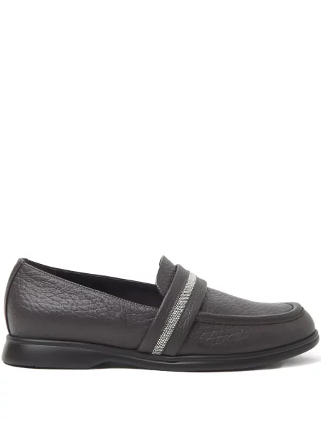 Pantofi loafer Peserico din piele maro