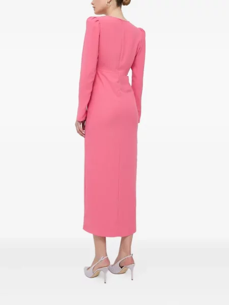 Rochie maxi Notes Du Nord până la genunchi de costum roz