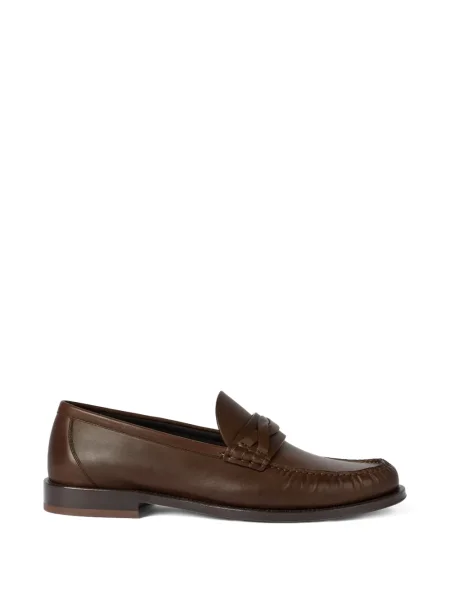 Loafersy Brunello Cucinelli brązowe