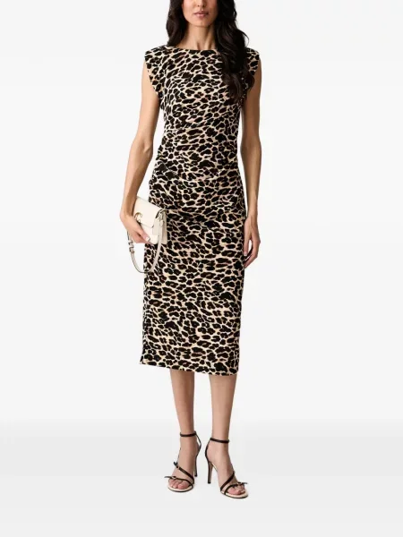 Rochie midi Morgan cu imagine cu model leopard
