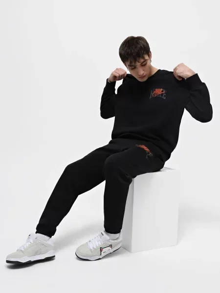 Світшот NIKE Club Fleece бавовна/поліестер чорний