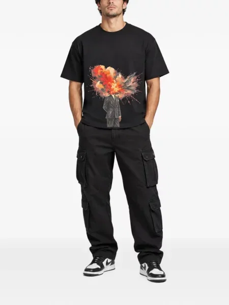 Tricou Melt cu imagine negru