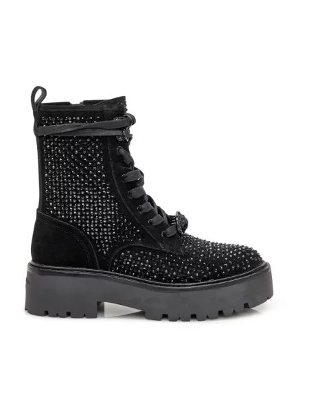 Botki Kurt Geiger zamszowe czarne