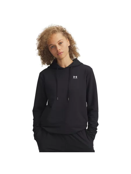 Bluza z kapturem Under Armour z kapturem frotte czarna