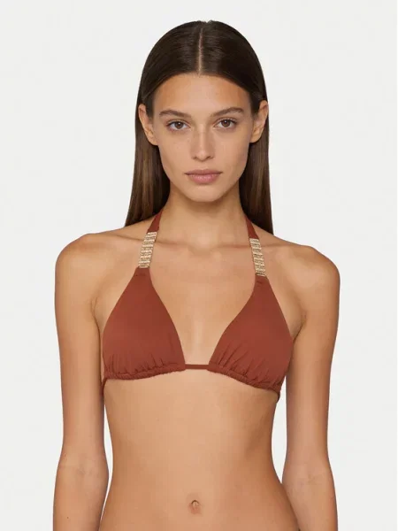 Guess Góra od bikini brązowy