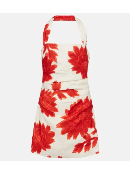 Rochie Sir de in cu model floral alb