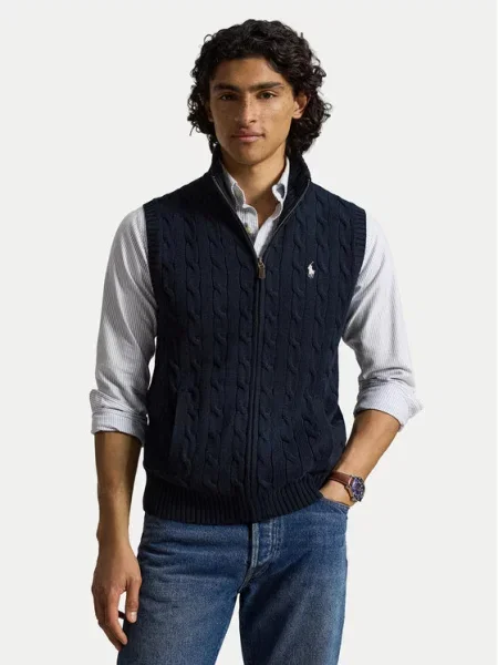 Polo Ralph Lauren Megztinis Tamsiai mėlyna