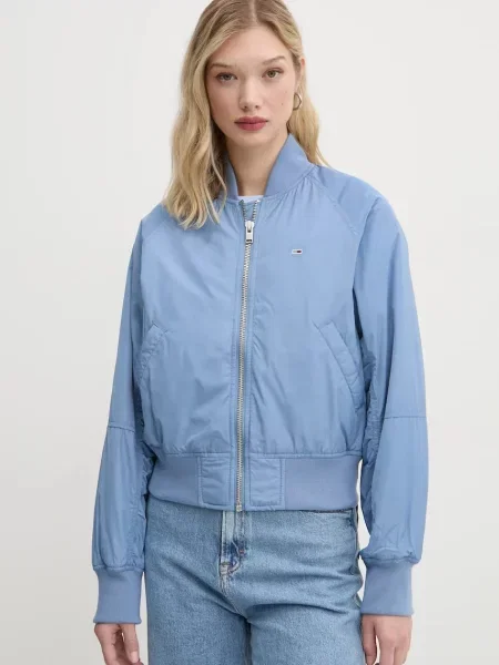 Tommy Jeans Bomber bunda modrá