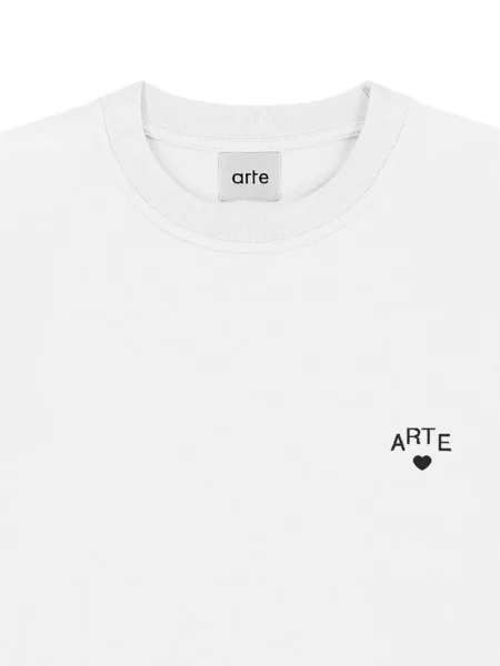 Tricou Arte Antwerp cu imagine alb