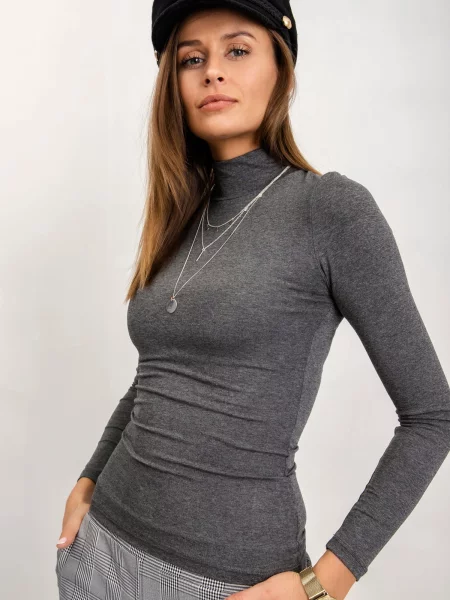 Bluză Fashionhunters gri
