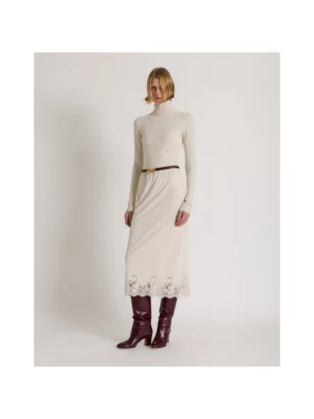 Sweter Alberta Ferretti beżowy