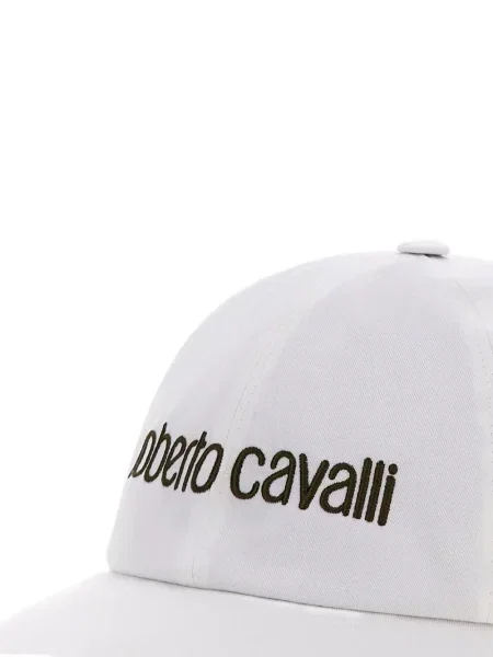 Șapcă Roberto Cavalli cu broderie alb