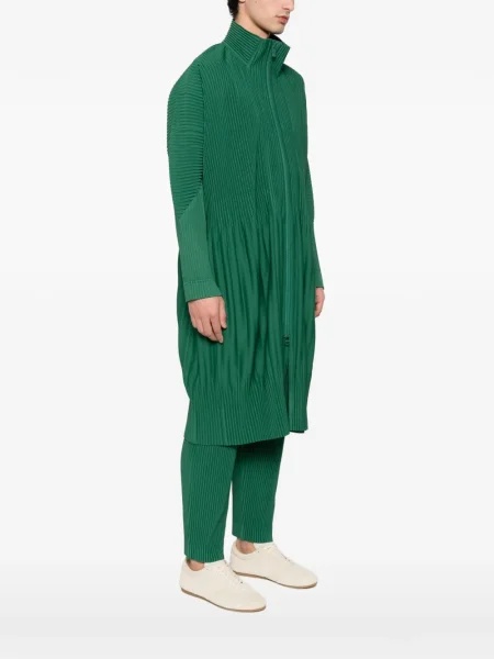 Πλισέ παλτό Homme Plissé Issey Miyake πράσινο