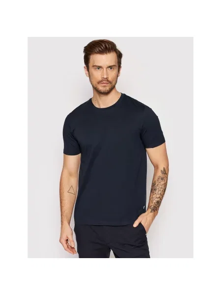 Boss Marškinėliai Tessler Tamsiai Slim Fit mėlyna
