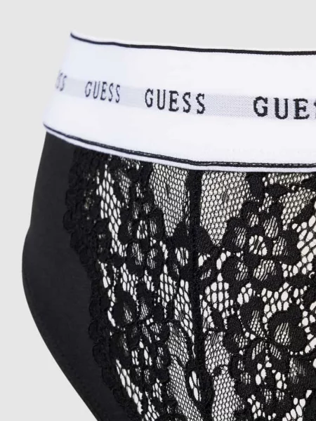 Stringi z koronką model ‘BELLE’ Guess czarne