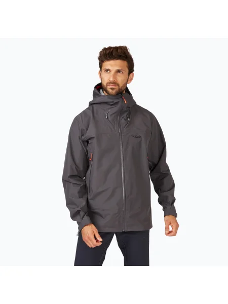Мъжко яке за дъжд Rab Namche GTX graphene сиво