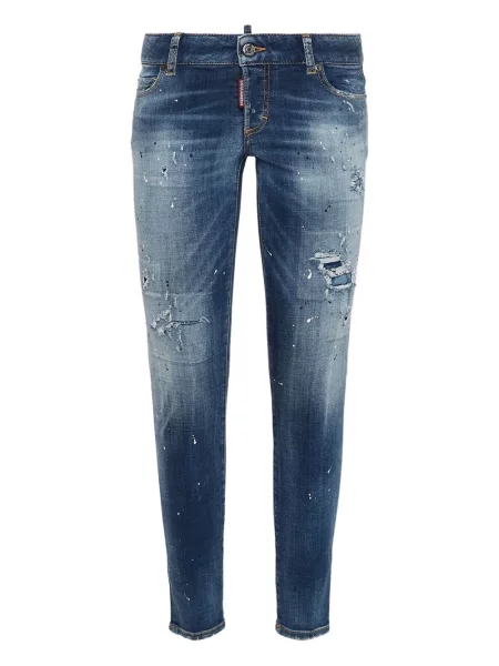 Blugi Dsquared2 zdrențuiți albastru