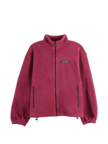 Geacă Canada Goose din fleece roșu