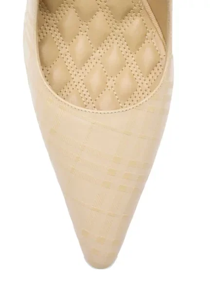 Pantofi cu toc Burberry din piele în carouri