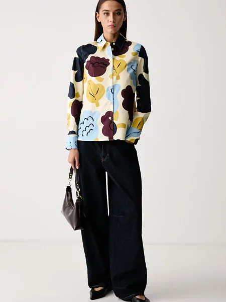 Marimekko cămașă pentru femei cu bej