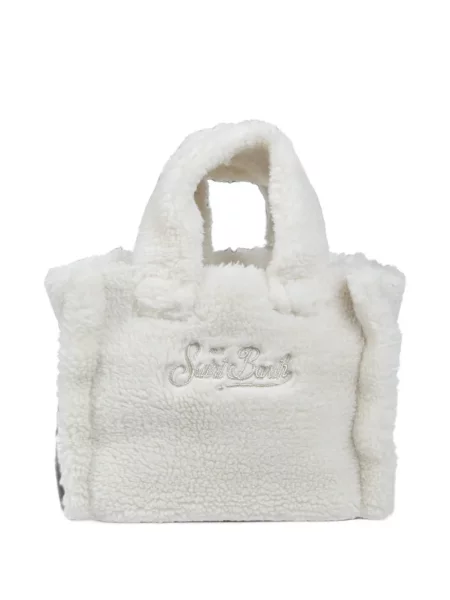 Ursuleț de pluș geantă shopper Mc2 Saint Barth alb