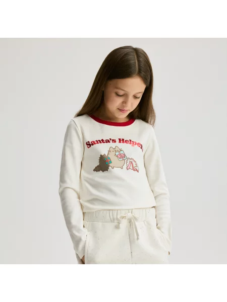 Reserved halenka Pusheen krémová