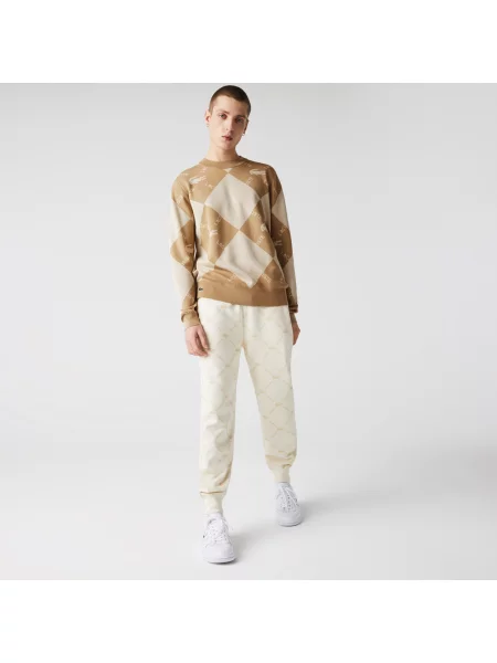Lacoste Żakardowy Sweter Z Monogramem