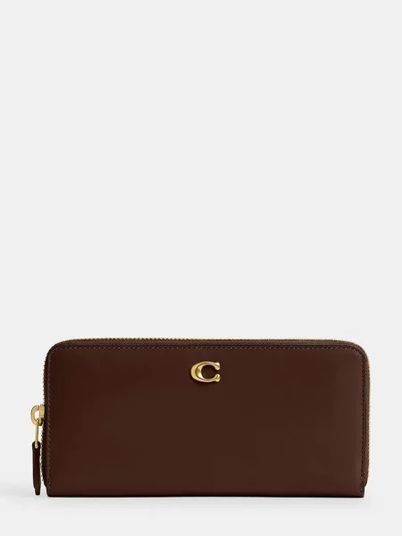 Coach Portofel de damă din piele maro