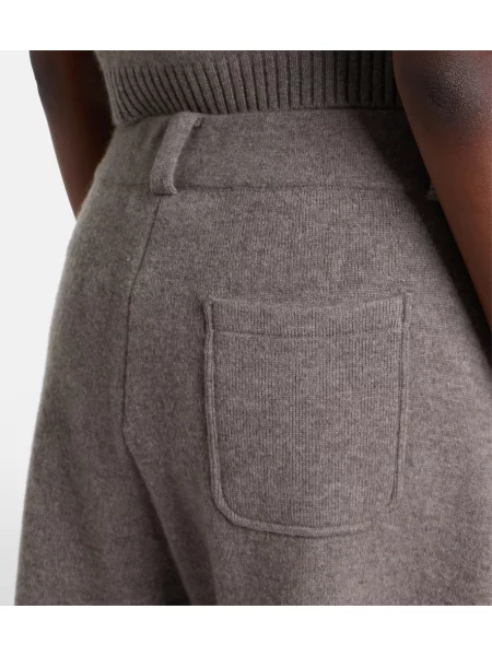 Pantaloni cargo Lisa Yang din cașmir gri