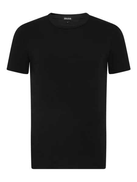 Tricou Zegna cu decolteu rotund negru