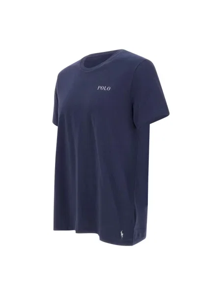 Polo Ralph Lauren t-shirt granatowy z nadrukiem niebieska