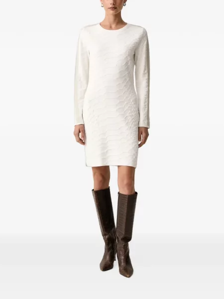 Scurt rochie Liu Jo tricotate alb