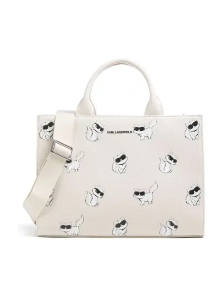 Geantă shopper Karl Lagerfeld alb